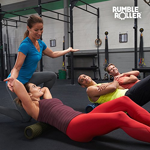 RumbleRoller Original Textured Foam Roller - Deep Tissue, Self Myofacial Release Massage Therapy Roller (RumbleRoller 22" Gator Cross Frictional Massage) - size: Midsize Gator