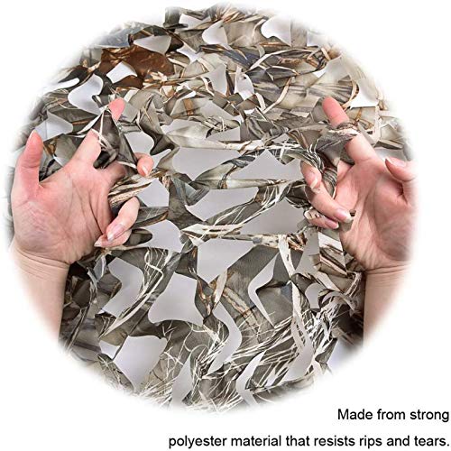 Camo Netting, Camouflage Netting, Hunting Blind Camo Net, Army Party Decorations, Sunshade Fence Nets, Lightweight, Bulk Roll, Mesh, Great for Camping, Shooting, Photograph, Car Cover, Outdoor - color: Dry Grass, size: 4.9ftx16.4ft