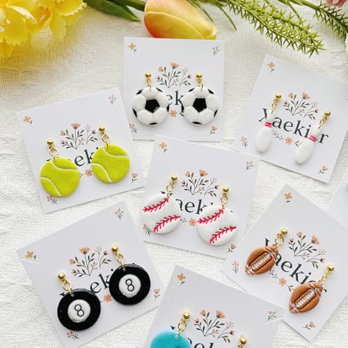 Sports Polymer Clay Cutters Set – Molds, Clay Cutters for Polymer Clay, Clay Earring Tools - color: G color