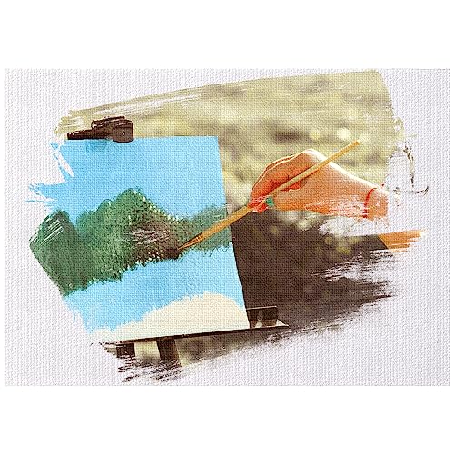 100 Pack Bulk Painting Canvas Panels, Classroom Value Pack Art Canvas, Small Canvases for Classroom Students, Painting Hobby Painters Using (8 x 10 Inch)