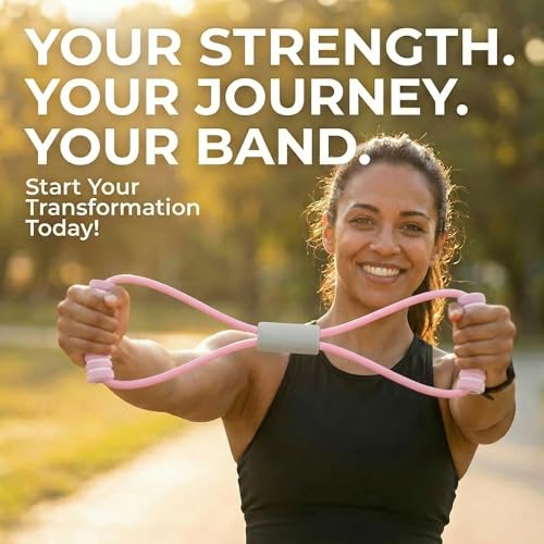 6-Tube Pedal Resistance Band with Handles, Multifunction Foot Pedal Resistance Band, Natural Rubber Fitness Band for Workout and Stretching, Abdomen, Waist, Arm, Leg(White) - size: 6 tubes of pink