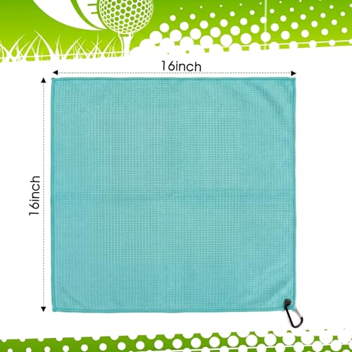 Remagr 4 Pack Golf Towel Microfiber - color: Light Blue, Yellow, Rose, Light Pink