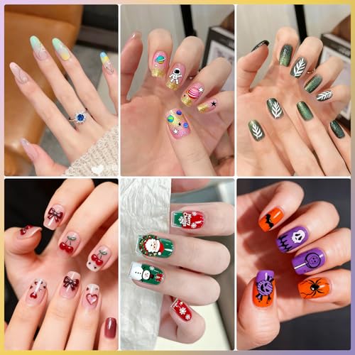 Biutee 10 PCS Nail Art Stamping Plates Set Nail Stamping Kit | Nail Stamp Plate Butterfly Starry Sky Flower Bowknot Design Nail Stamper Kit with Nail Stamper Scraper and Storage Bag - color: 14 Piece Set