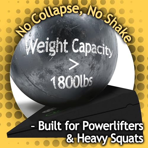 Squat Wedge Height-Adjustable Slant Board: 2Pcs Wide Wedges for Weightlifting Leg Glute Workout Improve Strength and Mobility for Gym Home - size: Large*2