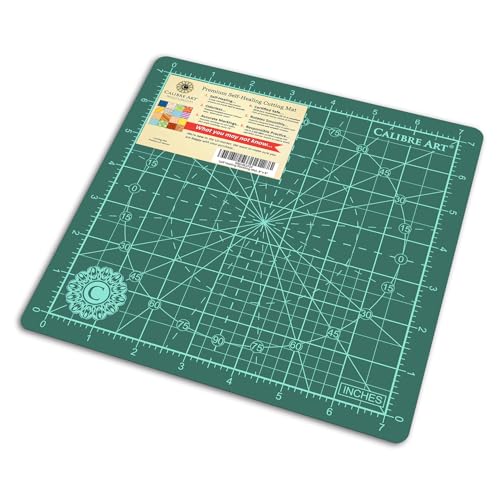 Rotating Self Healing Cutting Mat 8x8 (7" Grid), for Quilting | Great for Scrapbooking, Quilting and Paper Crafts. Smooth, Non-detachable Rotation, Warp-Proof & Odorless, EN 71-3 Certified.