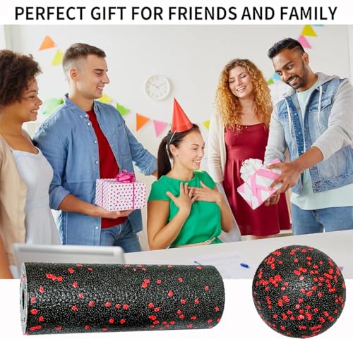 Mini Foam Roller, High Density Massage Tool for Physical Therapy - color: Red