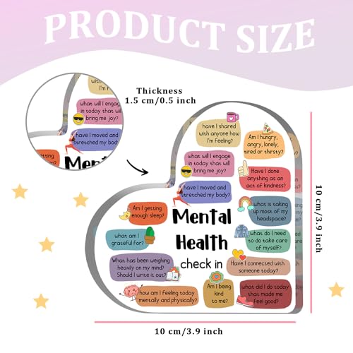 Therapy Office Decor, Mental Health Check In Decorations for School Counselor CBT DBT Therapy Counseling Poster Anxiety Relief Social Psychology Decoration - color: 017