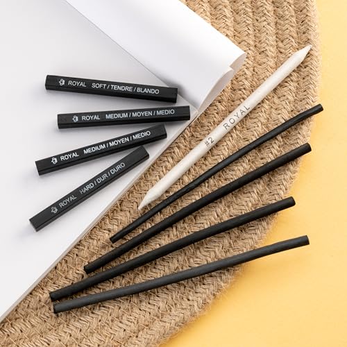 Royal & Langnickel Mini Tin Charcoal Art Set - style: Charcoal