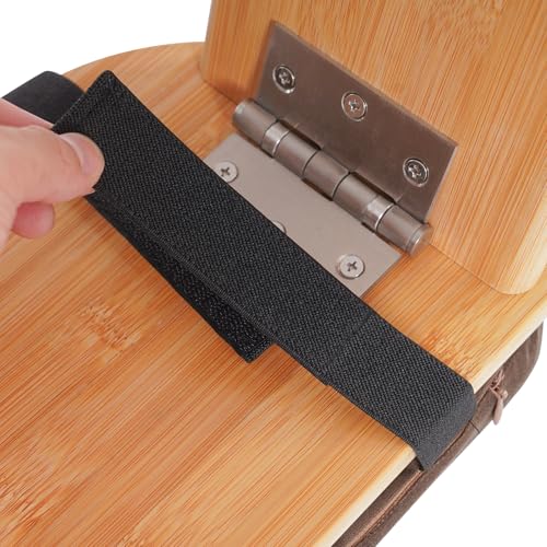 Meditation Bench, Portable Bamboo Meditation Bench Ergonomic Meditation Stool Comfortable Folding Kneeling Meditation Bench with Meditation Cushion for Longer Meditation (Coffee) - color: Coffee