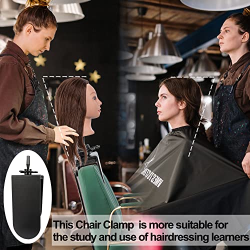 Mannequin Clamp Stand for Chair for Hairdresser Styling with Clamp stand (1 Pack) - color: Black