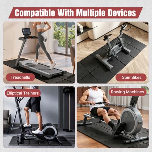 Treadmill Mat, Carpet Hardwood Floor Protect, Walking Pad, 55 × 24" - size: 55"L × 24"W × 0.2"Th
