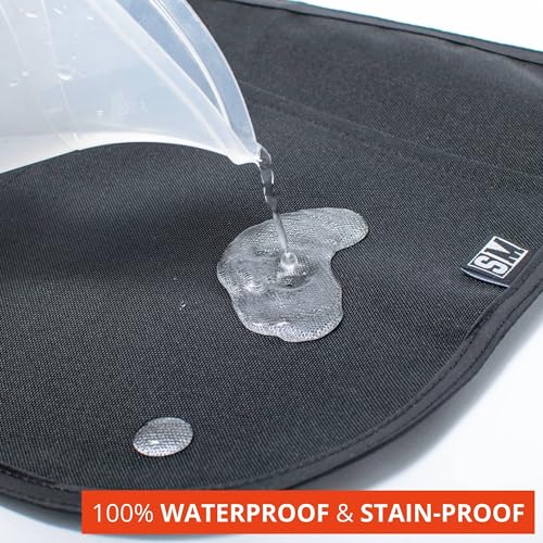 Waterproof Server Apron with Buckle - Stainproof Waist Apron for Waiters and Waitresses