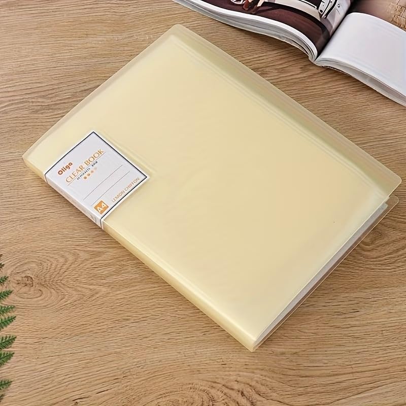 Huacan Diamond Painting Storage Book 30 Pages Portfolio Presentations Folder for 30x40cm Painting - color: Yellow
