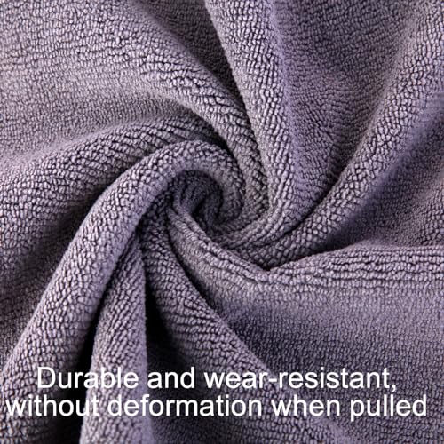 Microfiber Gym Towels for Women Men, Sweat Towel for Gym, Soft and Quick-Drying Towels for Sports Fitness, Workout, Yoga (3 Pack, Grey) - color: Grey