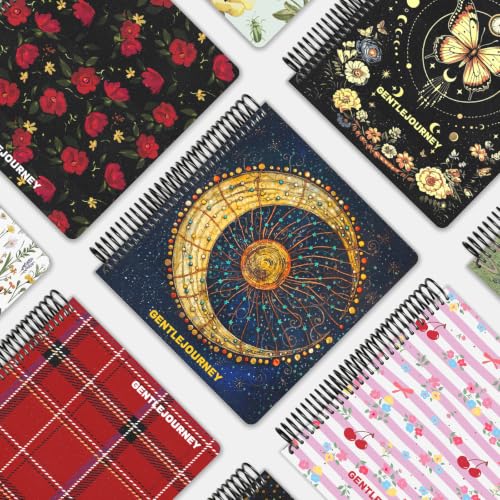 Hardcover Sketchbook,7.2" x 8.3" Spiral Bound Drawing Pad | 150gsm(92lb)Acid-Free Thick Paper,Blank Art Journal for Adults,Artists&Beginners,Ideal for Sketching,Doodling and Mixed Media - color: moon
