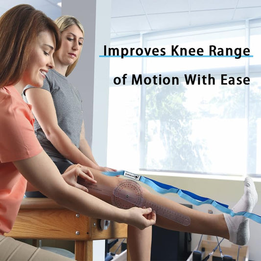 Stretching Strap Yoga Strap with Loops for Physical Therapy, Non-Elastic - color: Blue/Light Blue