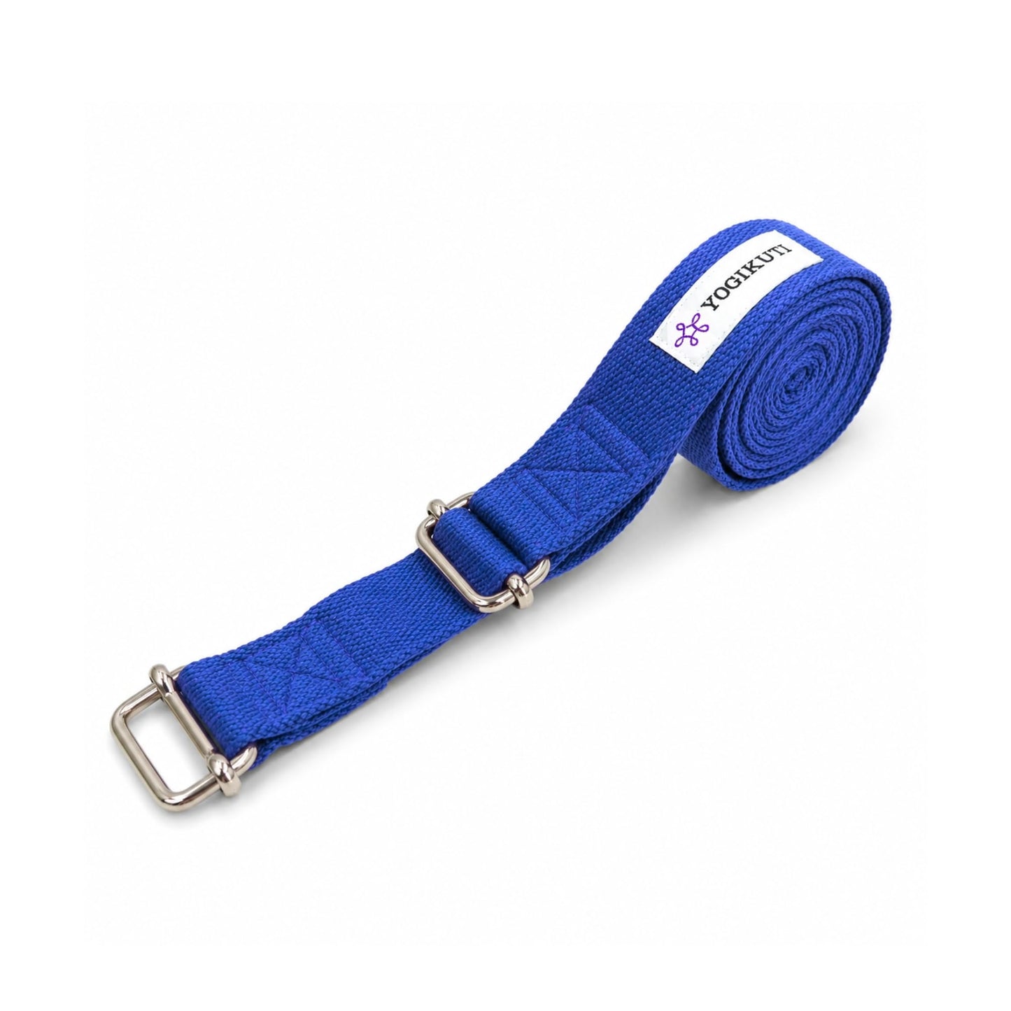 Yogikuti Double Buckle Yoga Strap - Adjustable Stretching Strap for Enhanced Flexibility in Yoga, Pilates, and Physical Therapy, Available in Various Colors and Lengths for All Fitness Levels - color: Blue