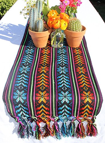 Del Mex Mexican Rebozo Shawl Blanket Doula - color: Black, size: Regular (6 ft x 2.5 ft)