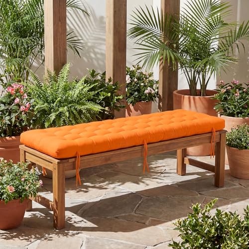 Vercraft Long Floor Cushion Large Floor Cushion with Brushed Cotton 74.8 x 27.5 x 3.15 in Jumbo Lounger Pillow for Outdoor Indoor Bay Window Meditation Yoga Reading Sleeping(1 Pc,Orange) - color: Orange