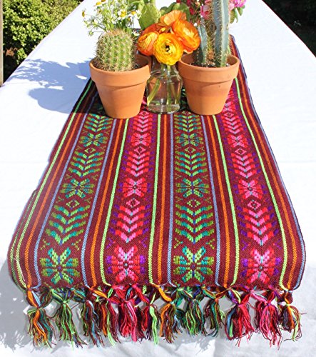 Del Mex Mexican Rebozo Shawl Blanket Doula - color: Burgandy, size: Regular (6 ft x 2.5 ft)