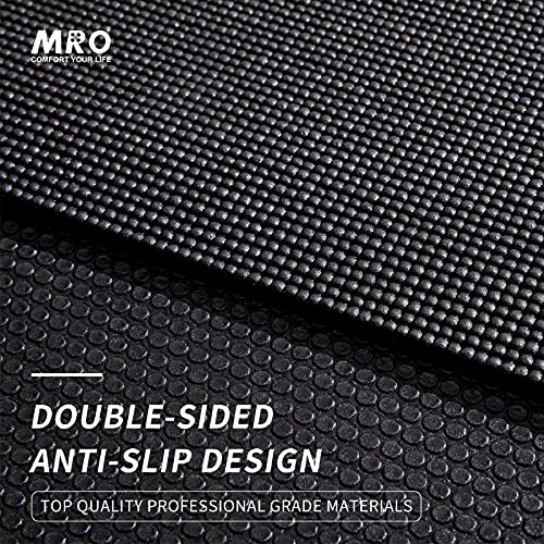 MRO Extra Large Yoga Mat, 12'x6'/9'x6'/7'x5'/6'x4' (9MM) - color: Black, size: 7*5 FT