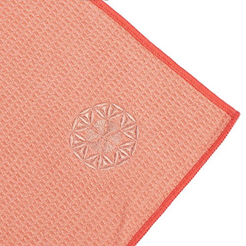 Shandali Hot Yoga Towel - Mat-Sized, Microfiber, Super Absorbent, Anti-Slip, Injury Free, 24" x 72" - Best Bikram Yoga Towel - Exercise, Fitness, Pilates Gear - color: Lotus Pink
