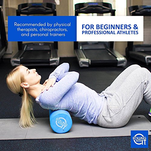 Rolling With It High Density Foam Roller for Physical Therapy | High-density EVA foam, Firm core with smooth surface, Keeps its shape, For back, legs & IT band, Deep tissue muscle recovery - size: 36 x 6 Inch