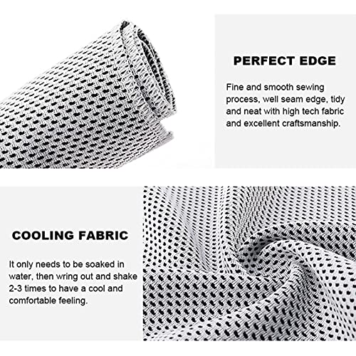 Pack of 20 Cooling Towel 40x12'' Ice Towel for Neck and Face Microfiber Chilly with Bag Breathable Yoga Gym Stay Cool Towels Sweat Rag for Workout Running Camping Pilates Beach, Light Gray - color: Light Gray