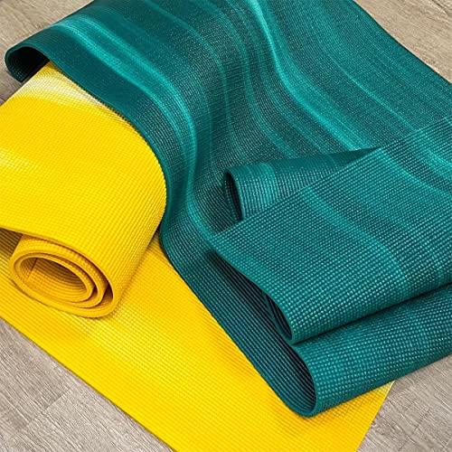 Hugger Mugger Nature Ultra Yoga Mat - Unique Variegated Design, Extra Cushion, Durable, Sticky and Grippy, Stable Non-Slip Surface, Lightweight - color: Sunshine