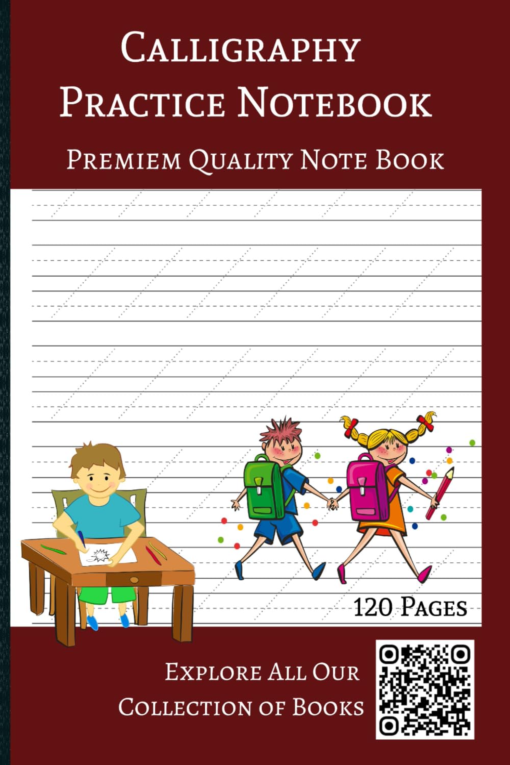 Calligraphy Practice Notebook: Slanted Calligraphy Paper