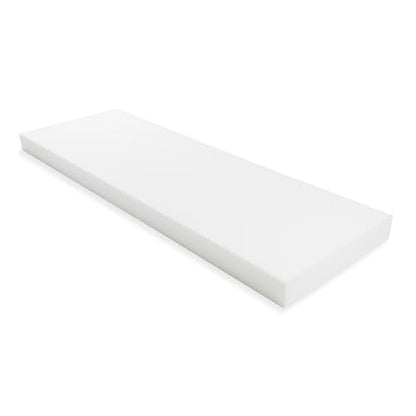 GoTo Foam 4" Height x 24" Width x 72" Length 35ILD (Semi-Firm) Upholstery Cushion Made in USA - color: Semi-firm, size: 4x24x72