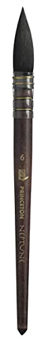 Princeton Neptune Quill Brush, Synthetic, Short Handle, Size 6, 1 Count - size: Size 6