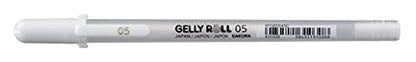 GEL GELLY ROLL PEN - SLIM 0.5MM - WHITE - PROFESSIONAL USE