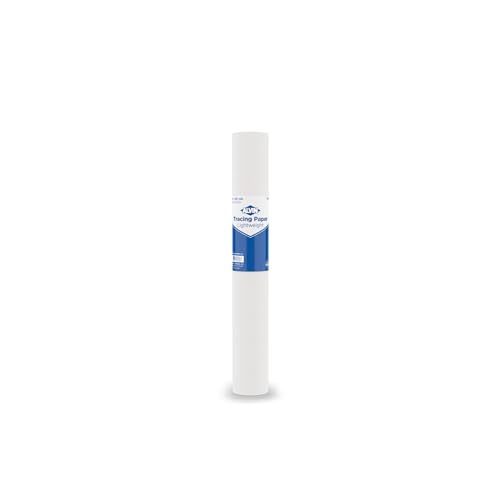 Alvin, Lightweight Tracing Paper Roll, White, Suitable with Ink, Charcoal, Felt Tip Pen, for Sketching or Detailing - 14 inches x 50 yards,1-inch Core - color: White - 50 Yards, size: 14"