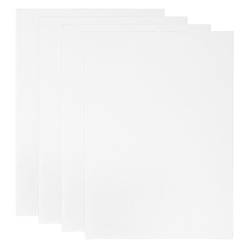 PATIKIL 7x5 Canvas Boards for Painting, 4Pack 100% Cotton Square Triple Primed Stretched Blank Canvas Panel for Acrylic, Oil, Tempera Paints, White - size: 7x5"