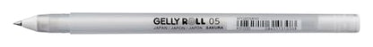 GEL GELLY ROLL PEN - SLIM 0.5MM - WHITE - PROFESSIONAL USE