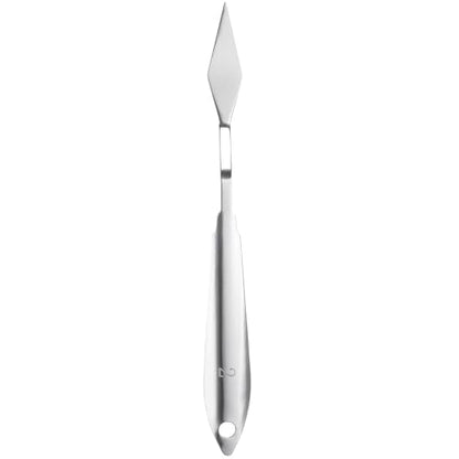 HARFINGTON Palette Knife Painting Tool 7.68" Stainless Steel Small Pointed | Spatula Painting Pallet Knives, with Hole Design, for Acrylic Canvas, Silver