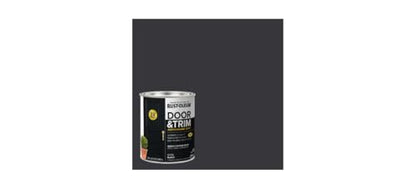 Rust-Oleum 369383 Advanced Dry Door & Trim Paint, Quart, Satin Black - color: Satin Black