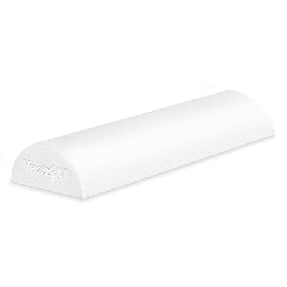 Yes4All Medium Firm Half Foam Rollers for Post-Workout Relaxation, 12/18/24/36 inch PE Foam Roll for Back Massage & Yoga Exercise - color: White, style: 18-inch