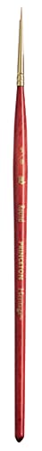 Princeton Heritage Round Brush, Synthetic, Short Handle, Size 5/0 inch, 1 Count - size: Size 5/0