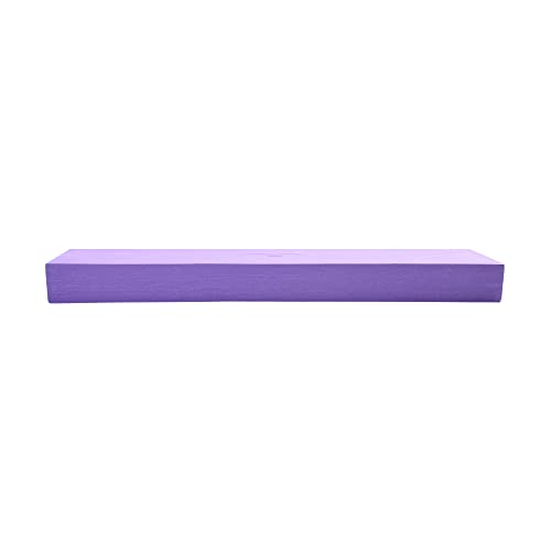 Hugger Mugger Yoga Wedge - Gentle Lift for Sensitive Wrists, Durable and Stable, Supports Joints, Great for Downward Dog - color: Purple