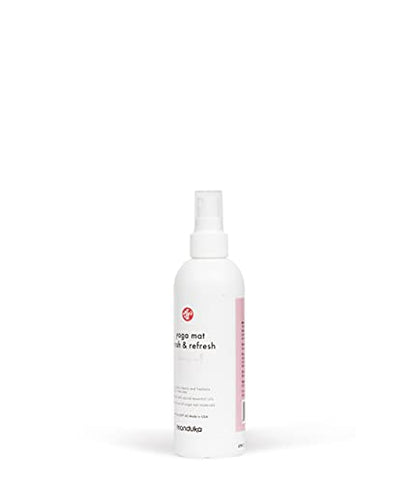 Manduka Yoga Natural Mat Wash and Refresh - 100% Natural, Essential Oils, Non Irritating, Pet Friendly, Fresh Scent, Lemongrass, 8oz (227ml) - color: Lemongrass, size: 8 Fl Oz (Pack of 1)