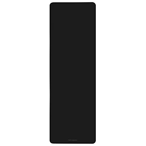 Retrospec Laguna 5mm Yoga Mat - Fitness Mat for Women, Men & Children, Slip-Resistant and Moisture Absorbing Exercise Mat for Home, Pilates, Yoga and Floor Workouts - color: Black