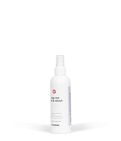 Manduka Yoga Natural Mat Wash and Refresh - 100% Natural, Essential Oils, Non Irritating, Pet Friendly, Fresh Scent, Lavender, 8oz (227ml) - color: Lavender, size: 8 Fl Oz (Pack of 1)