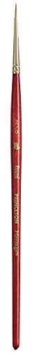 Princeton Heritage, Series 4050, Synthetic Sable Paint Brush for Watercolor, Round, 2/0 - size: Size 2/0