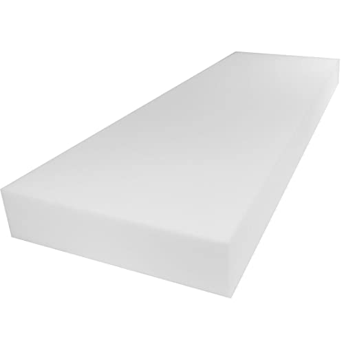Mybecca Upholstery Foam Cushion Sheet High Density,5 H x 24 W x 72 L - color: White, style: 5x24x72
