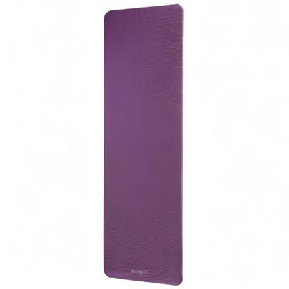 Gaiam Thick Yoga Mat, Exercise & Fitness Mat with Easy-Cinch Carrying Strap - color: Purple, size: 2/5" (10MM)