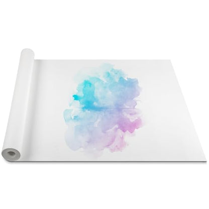 Feifeiya Watercolor Paper Roll 35" x 360", 140 Lb/300 GSM Art Cold Press Cotton Paper Texture White Blank Painting Roll for Watercolor Gouache Ink Acrylic and More