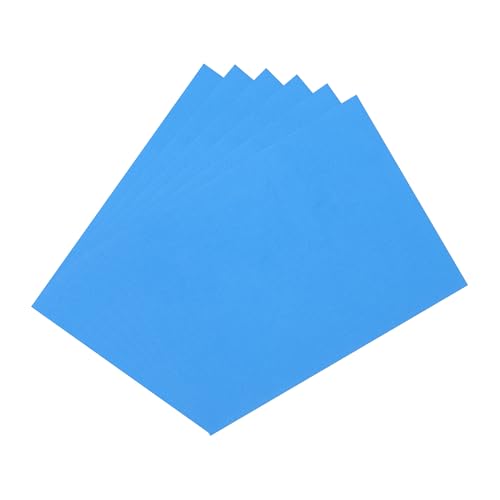 uxcell Blue EVA Foam Sheets, 7.9x5.9in 2mm Thick Handicraft Foam Paper for DIY Craft Projects Art Card Party Decoration, 6 Pcs - color: Blue