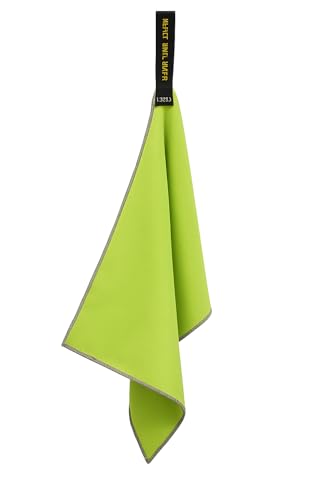 Backpacking Ultralight Quick Dry Microfiber Soft Fast Drying Hand and Face Towel Wash Cloth Camping Yoga Hiking Active Lifestyle (Lime, Medium 16x28) - color: Lime, size: Medium